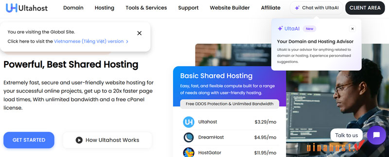 ultahost vps free