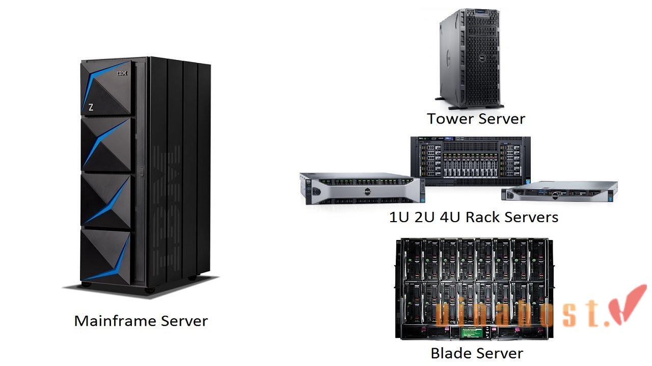 3 loại chassis server: Rack Server, Tower Server và Blade Server