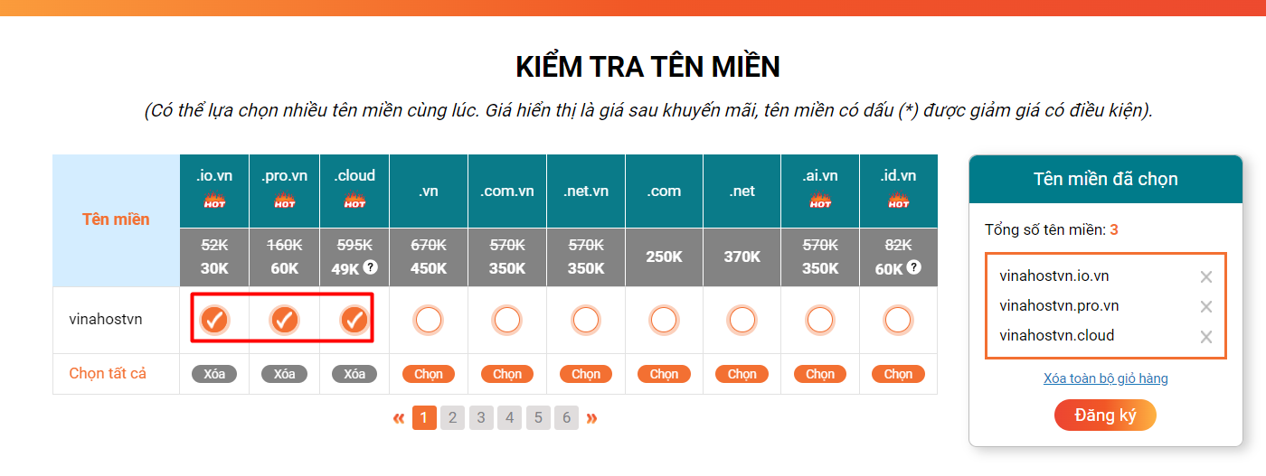 combo ten mien