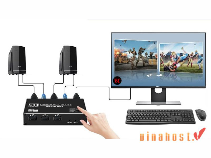 kvm switch la gi
