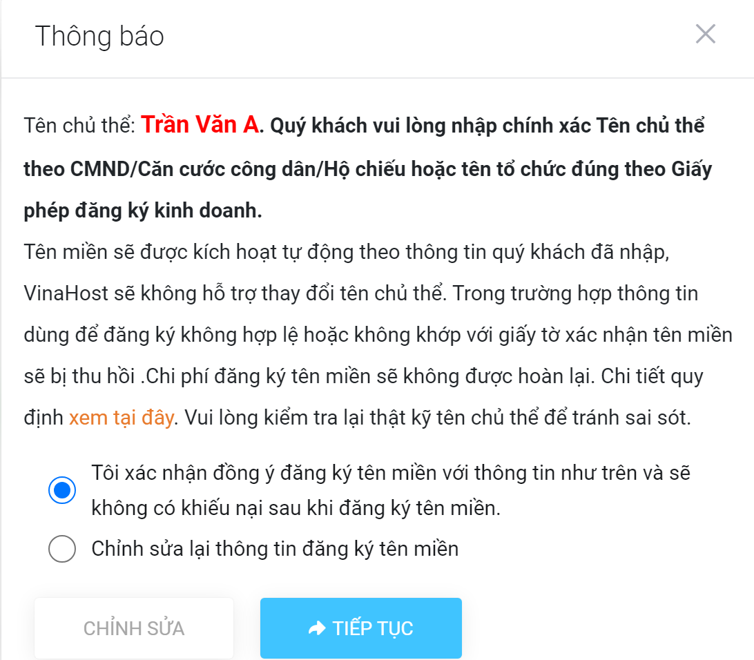 ten mien ae