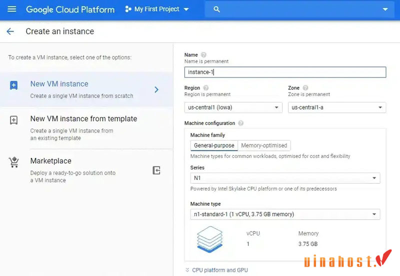cách đăng ký tạo VPS Google Cloud Free