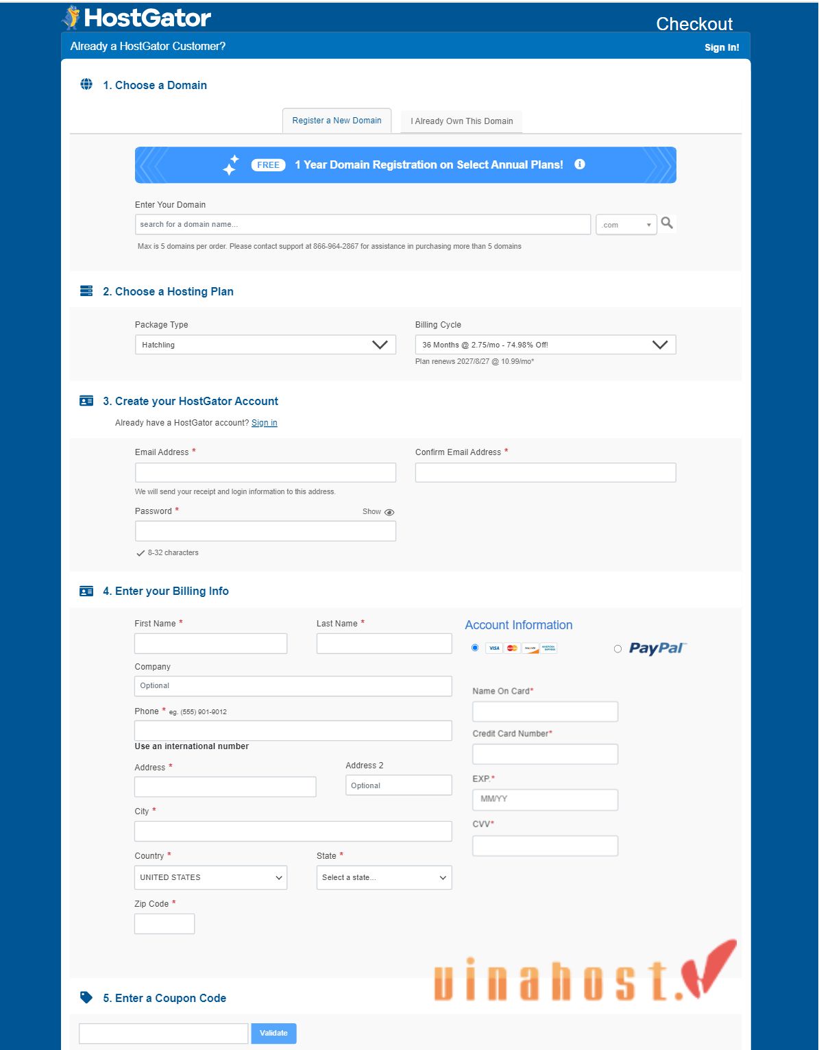 hosting hostgator