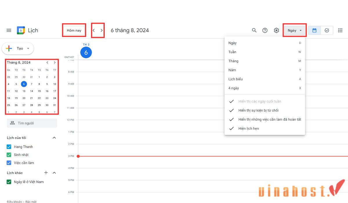 google calendar la gi