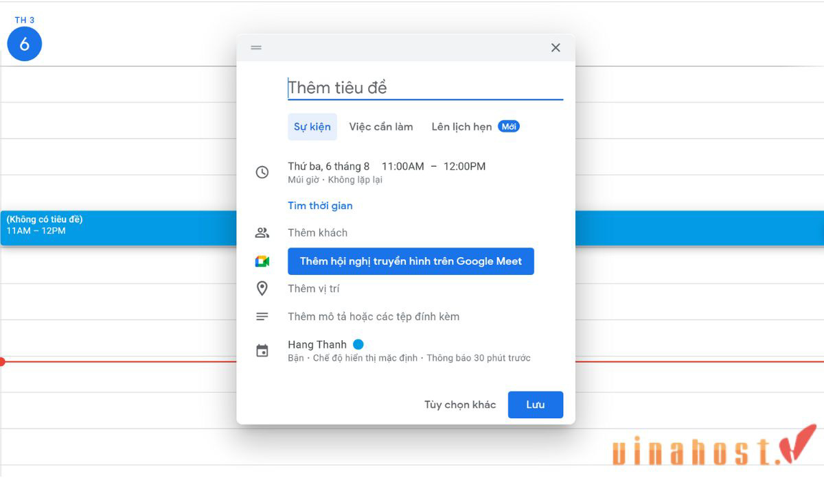 google calendar la gi