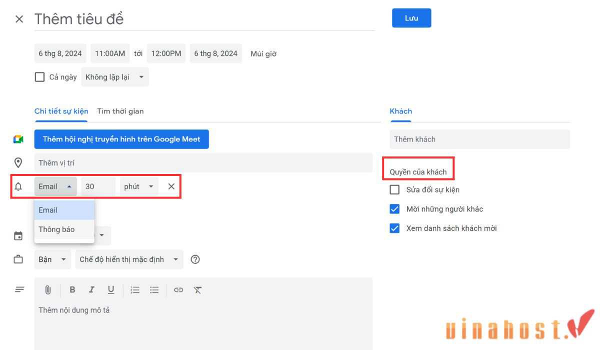 google calendar la gi