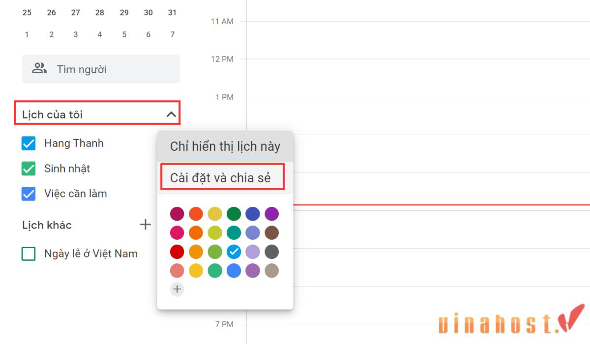 google calendar la gi