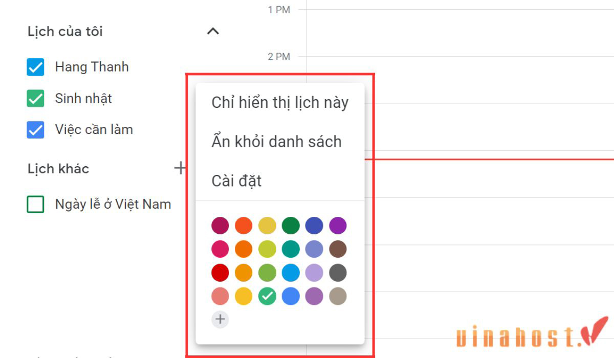 google calendar la gi