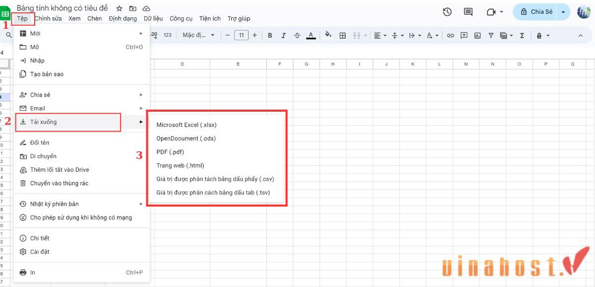 google sheet la gi
