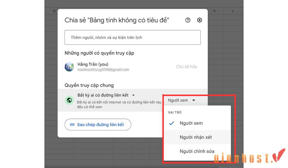 google sheet la gi