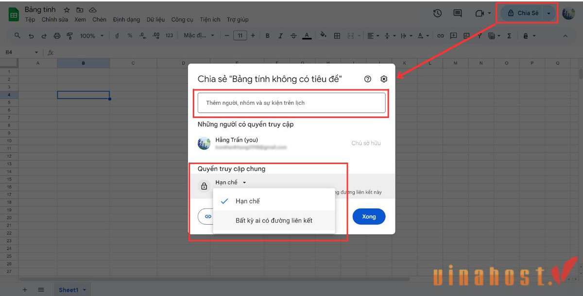 google sheets la gi