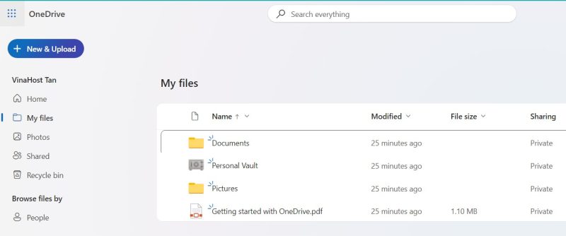 công cụ OneDrive của Microsoft
