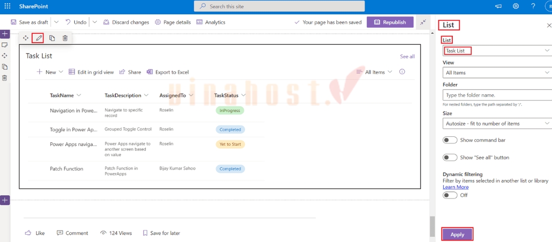 Tạo danh sách/thư viện mới trong Site nhóm