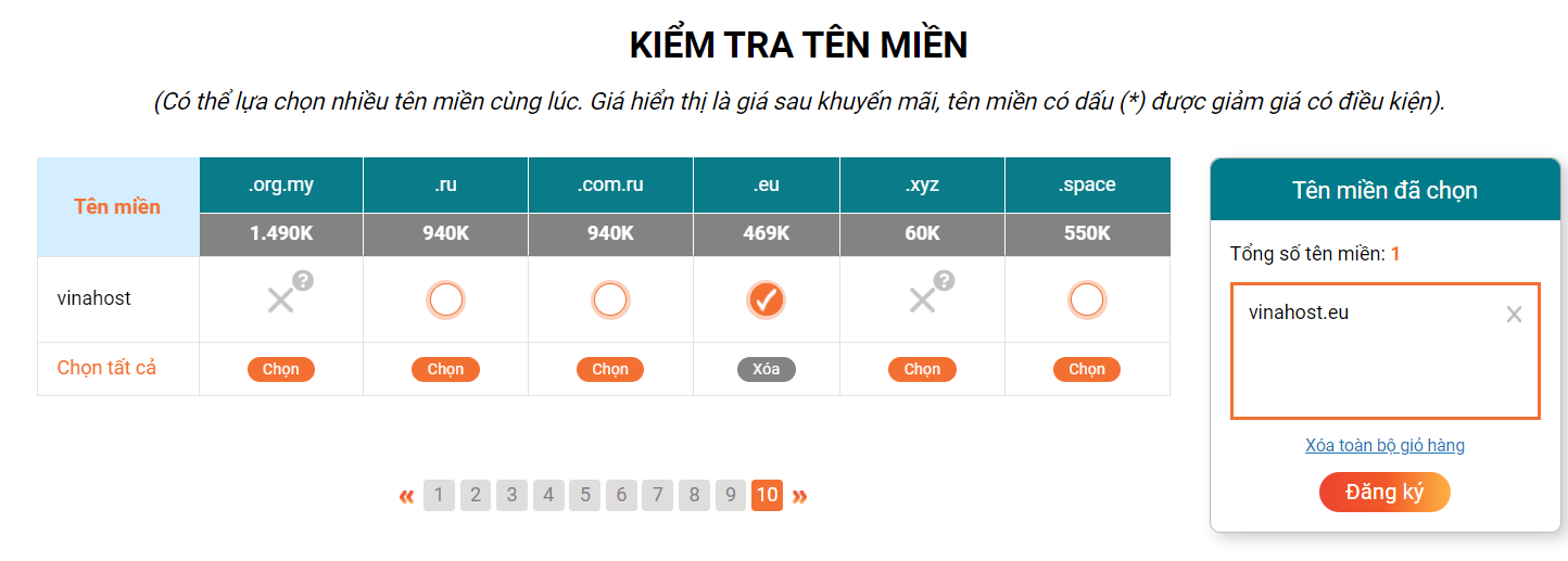 ten mien eu
