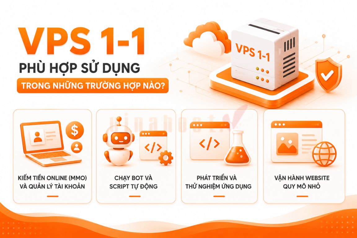 VPS 1-1 được ứng dụng trong nhiều mục đích khác nhau