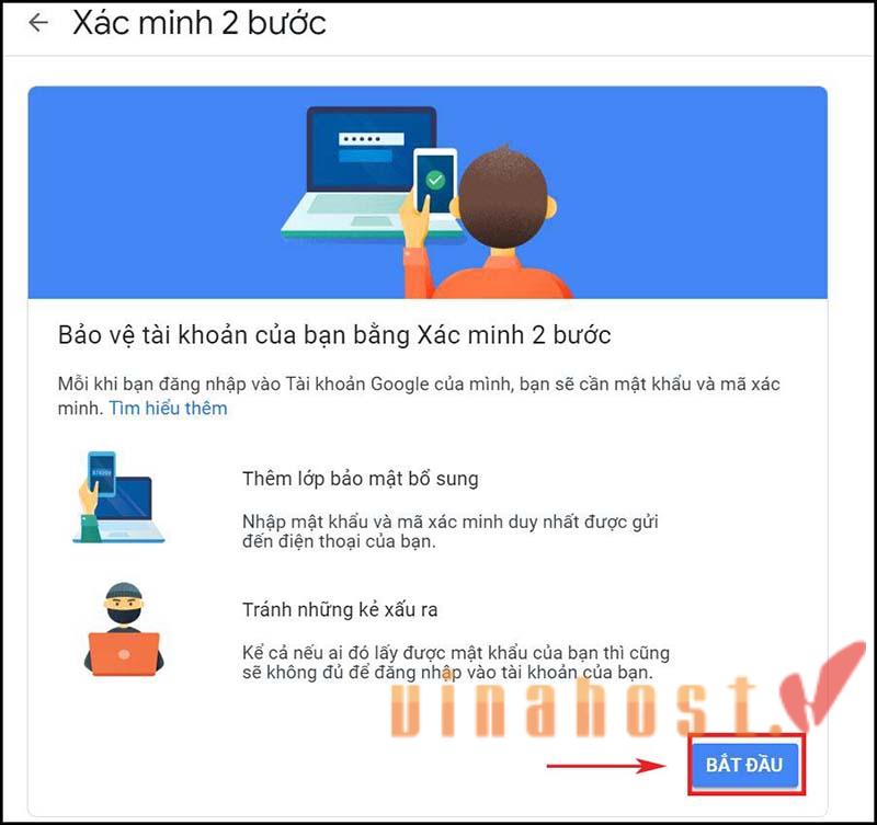 cach bat bao mat email 2 lop