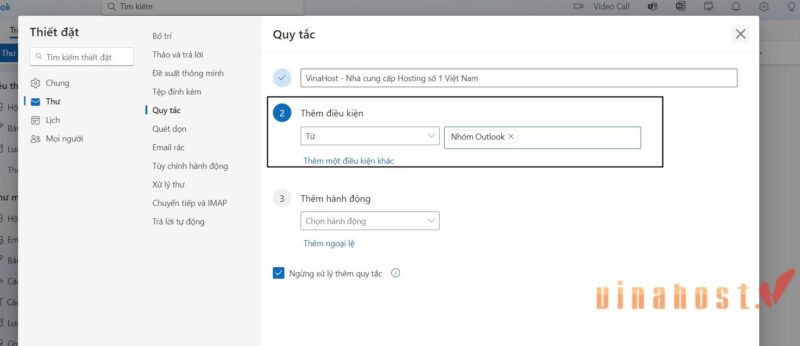 cach tao thu muc trong outlook 14 - #1 Hosting Giá Rẻ, VPS Giá Rẻ, Máy Chủ Vật Lý, Email, Cloud Server Cài đặt quy tắc lọc từ mục Settings
