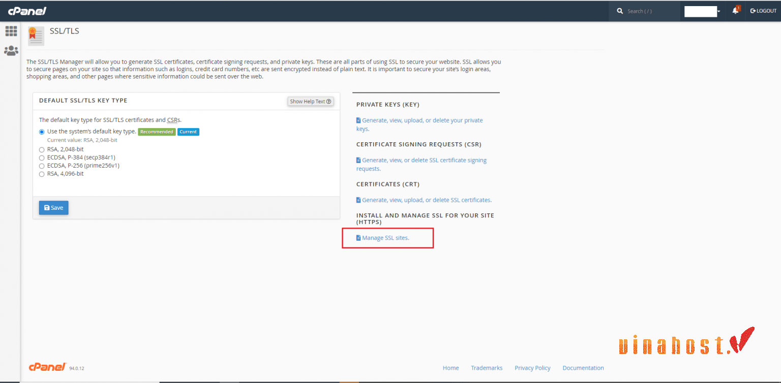 cai ssl tren cpanel