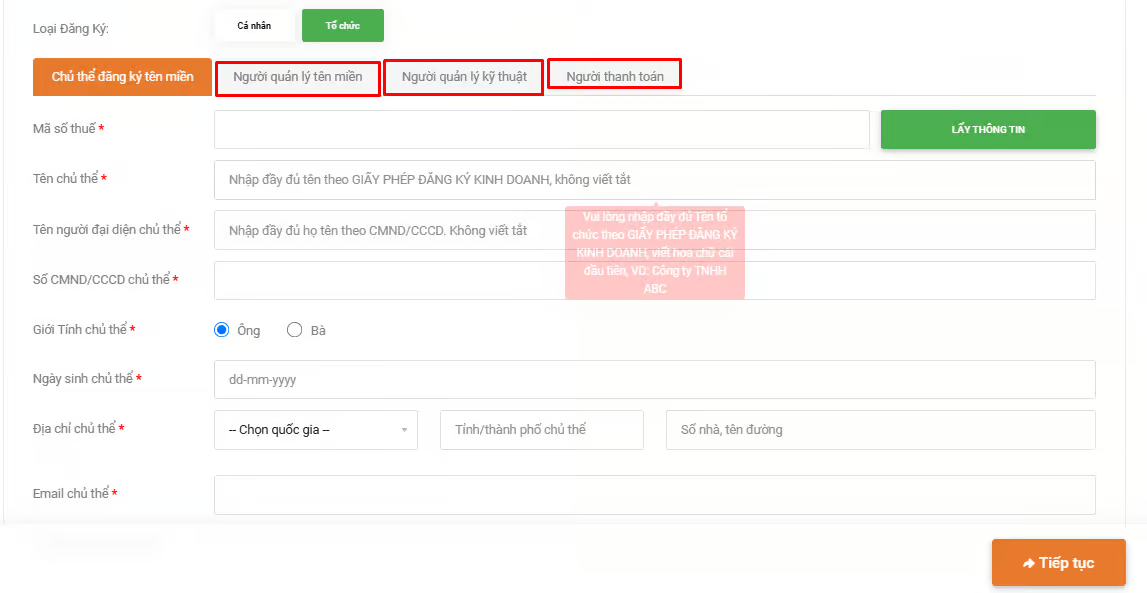 ten mien .net.vn la gi