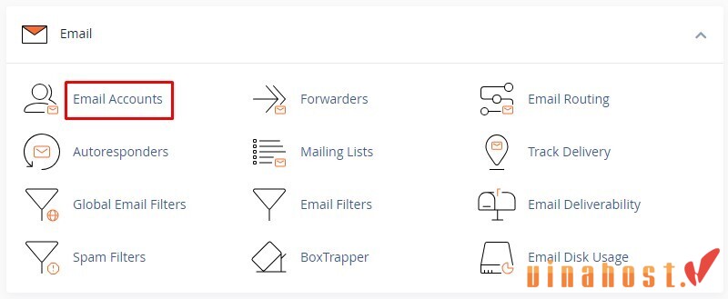 tạo email trên hosting cpanel