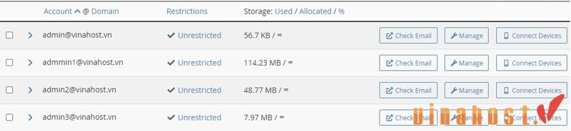 tạo email trên hosting cpanel