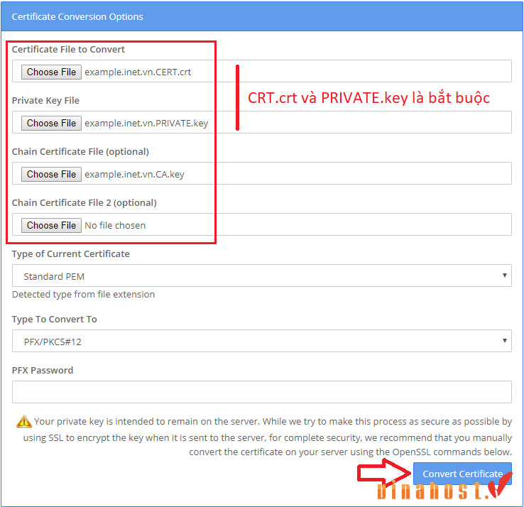 cai ssl tren windows