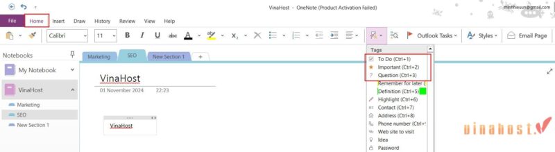 microsoft onenote la gi