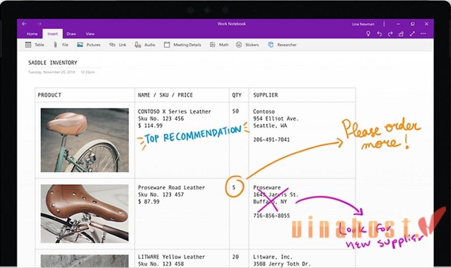 microsoft onenote la gi