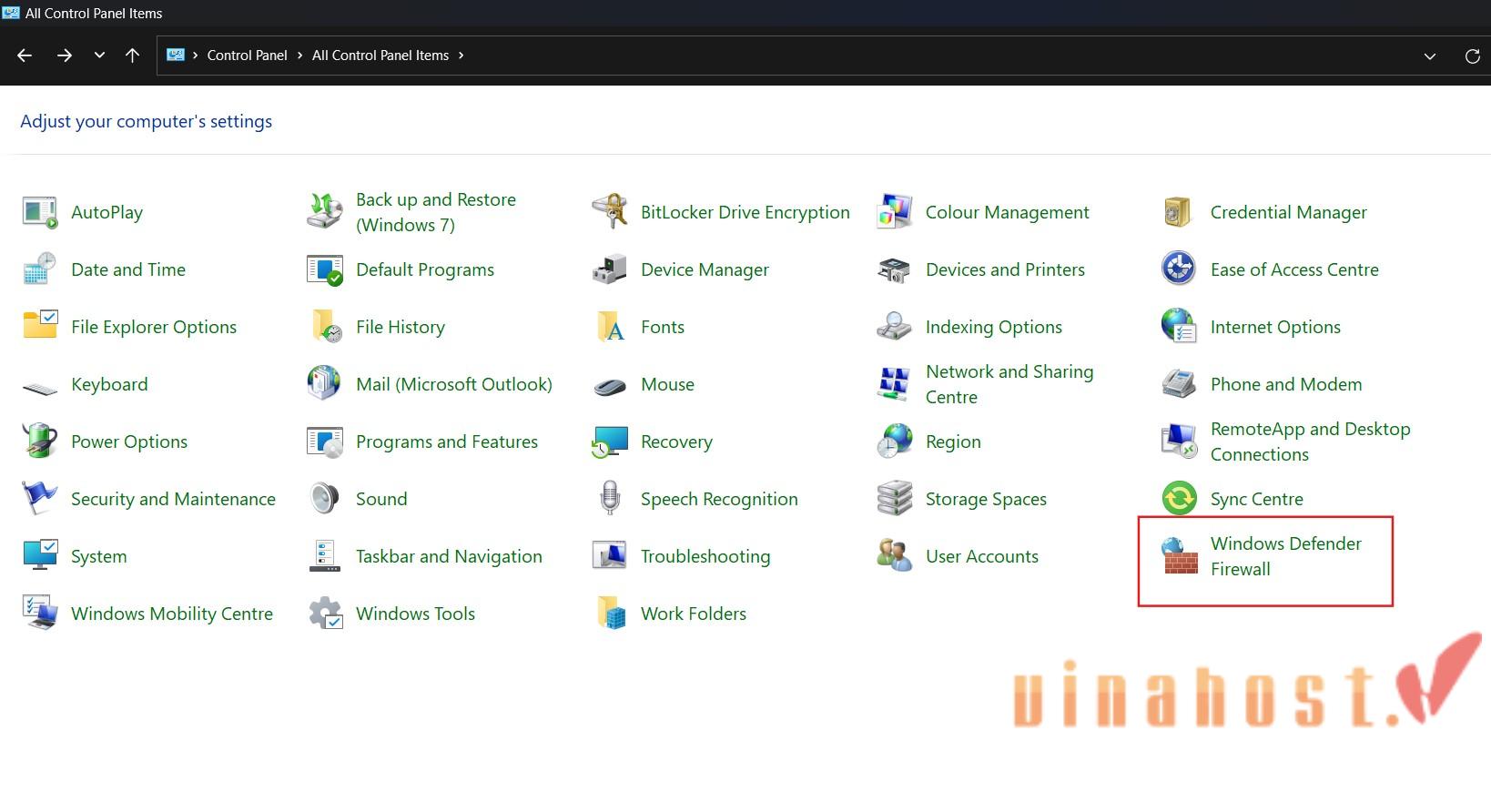 microsoft windows defender la gi