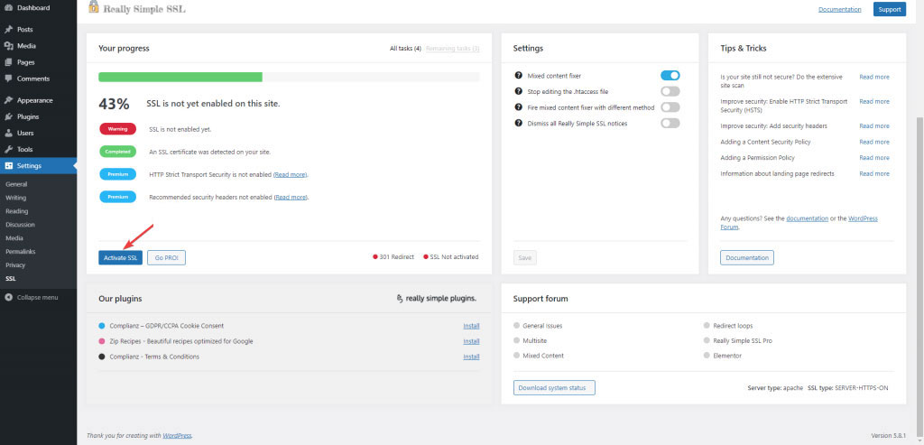 Open Ssl Simple Gui Plugin Really Simple SSL là gì? Cách cài đặt và cấu hình