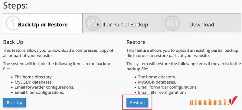 backup va restore vps cpanel - #1 Hosting Giá Rẻ, VPS Giá Rẻ, Máy Chủ Vật Lý, Email, Cloud Server Restore VPS trên cPanel