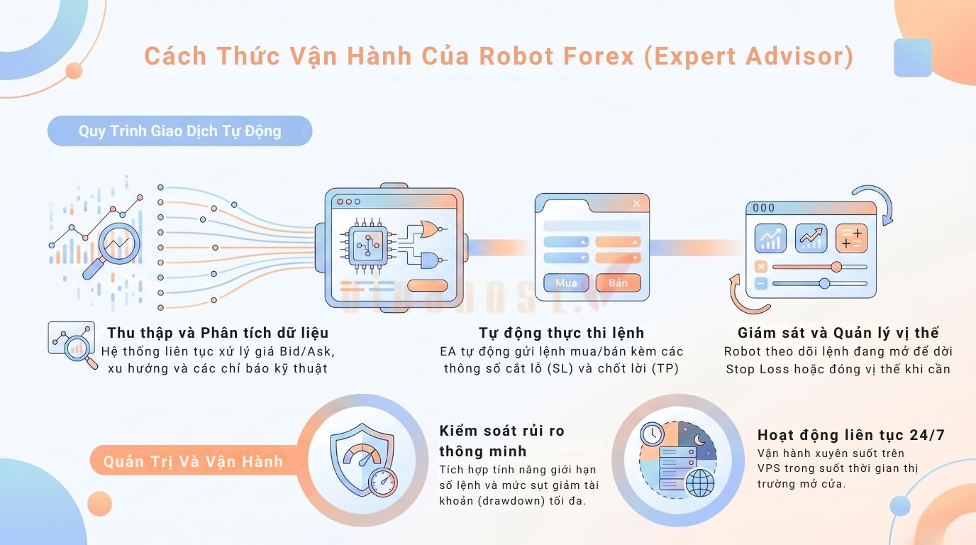 cách thức vận hành của robot forex