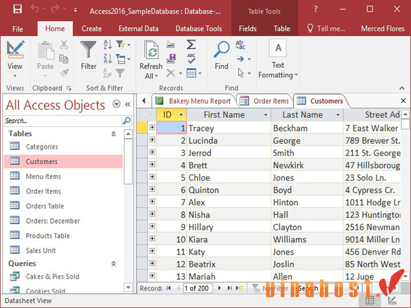 Table trong MS Access