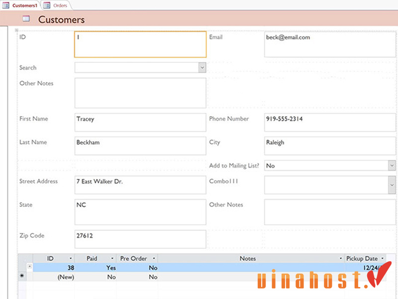 Form (biểu mẫu) trong công cụ Access