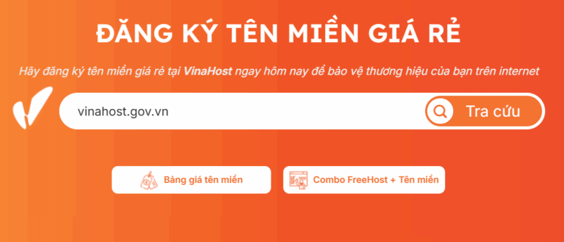 đăng ký tên miền .gov.vn