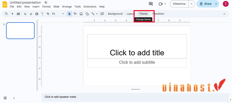 Theme trong google slide