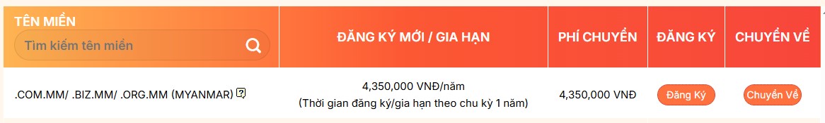 ten mien mm la gi - #1 Hosting Giá Rẻ, VPS Giá Rẻ, Máy Chủ Vật Lý, Email, Cloud Server Bảng giá tên miền .mm
