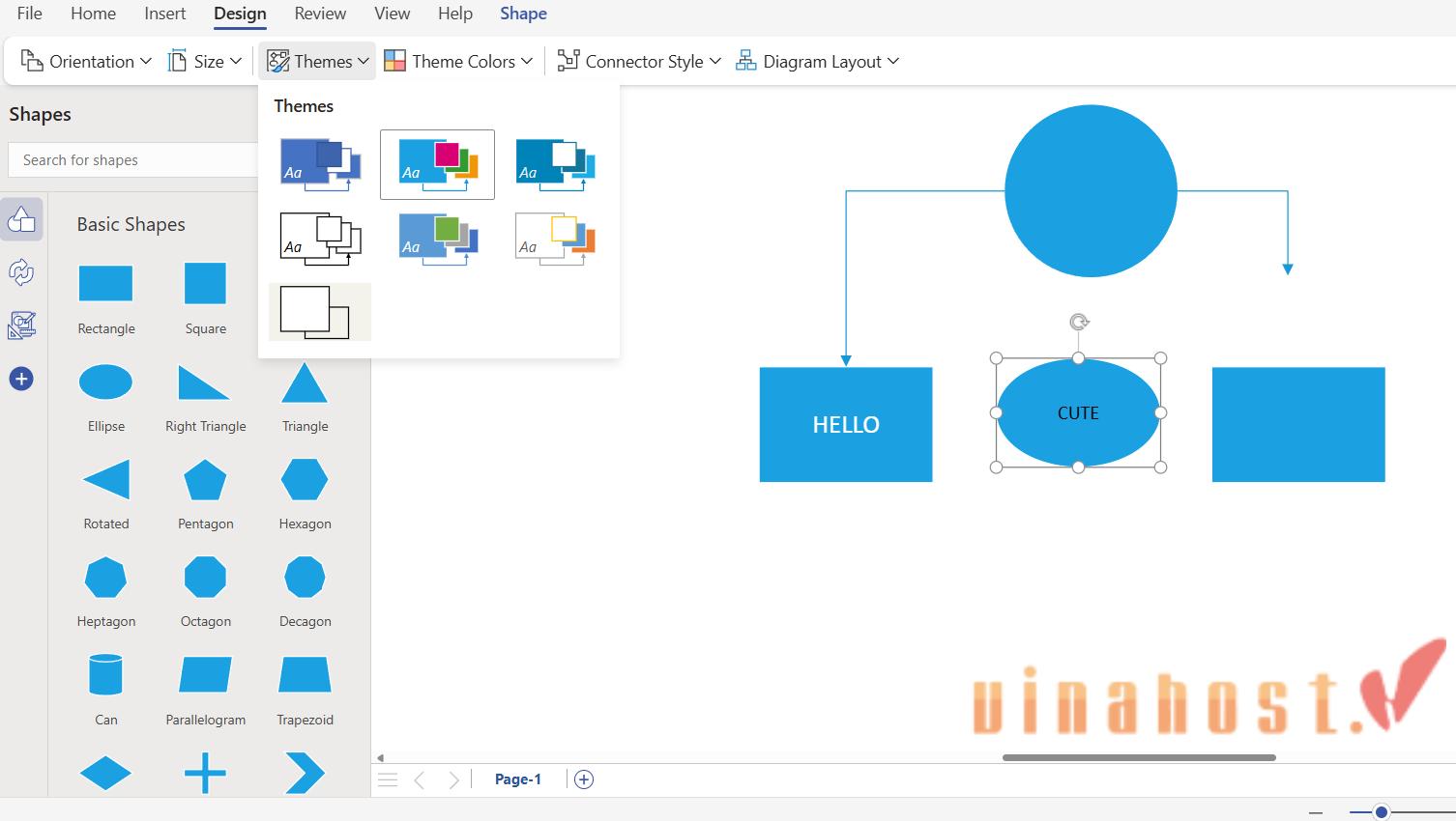 Hướng dẫn các bước vẽ sơ đồ cơ bản trên Microsoft Visio