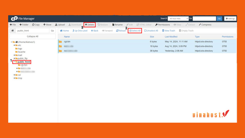 reset hosting cpanel