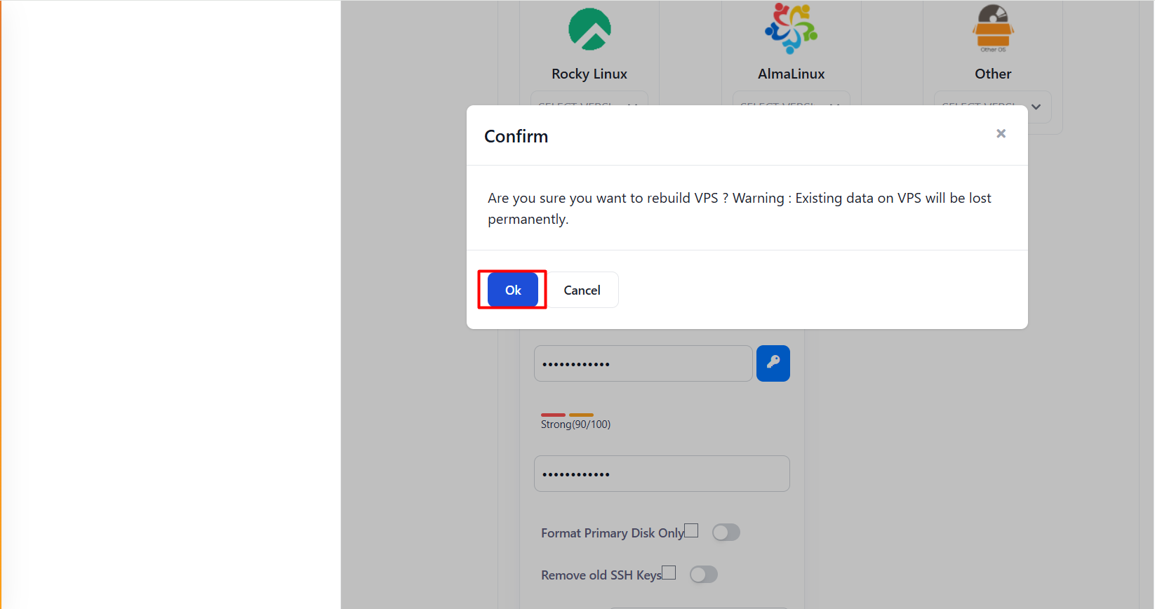 cai dat he dieu hanh tren vps vinahost
