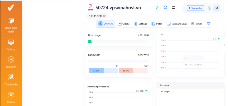 cai dat he dieu hanh tren vps vinahost