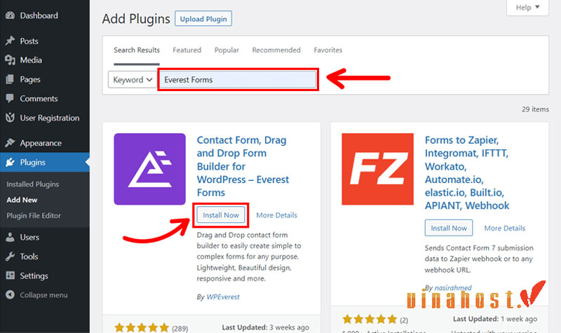 plugin Everest Forms