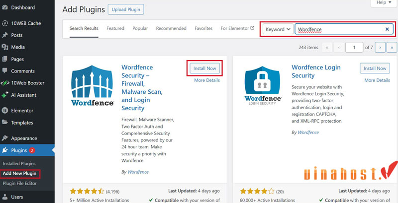 plugin WordFence Security