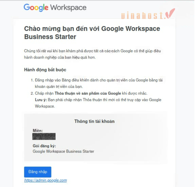 tao email ten mien rieng voi google workspace