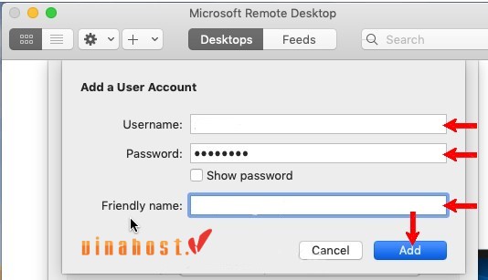 dang nhap vps tren macos