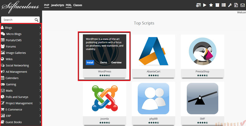 huong dan thue hosting wordpress vinahost