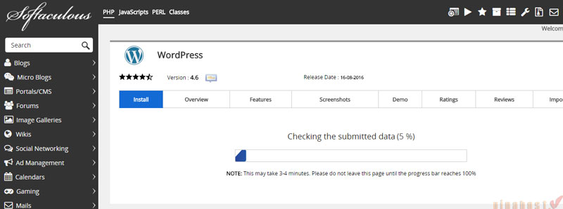 huong dan thue hosting wordpress vinahost