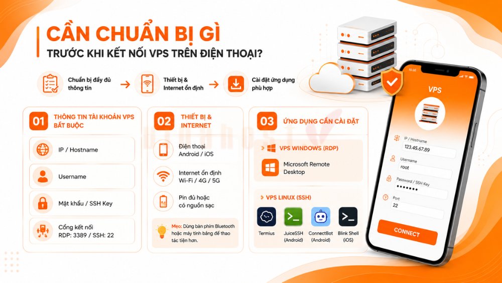 ket noi vps tren dien thoai - #1 Hosting Giá Rẻ, VPS Giá Rẻ, Máy Chủ Vật Lý, Email, Cloud Server thông tin đăng nhập, thiết bị và ứng dụng cần có để kết nối vps trên điện thoại