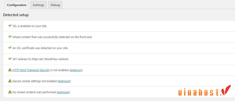 chuyen http sang https 2 - #1 Hosting Giá Rẻ, VPS Giá Rẻ, Máy Chủ Vật Lý, Email, Cloud Server Nhấn kích hoạt để plugin tự động xử lý các lỗi Mixed Content.