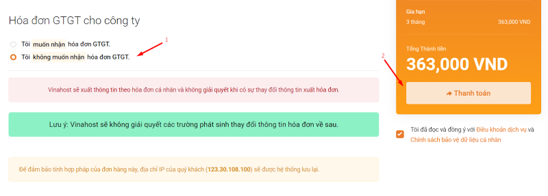 hosting minecraft vinahost